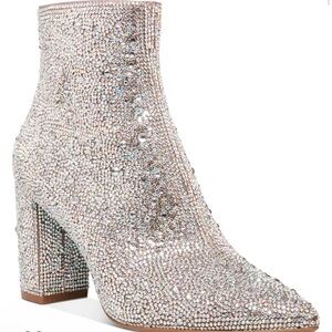 Betsey Johnson Sparkle Boots Size 6.5